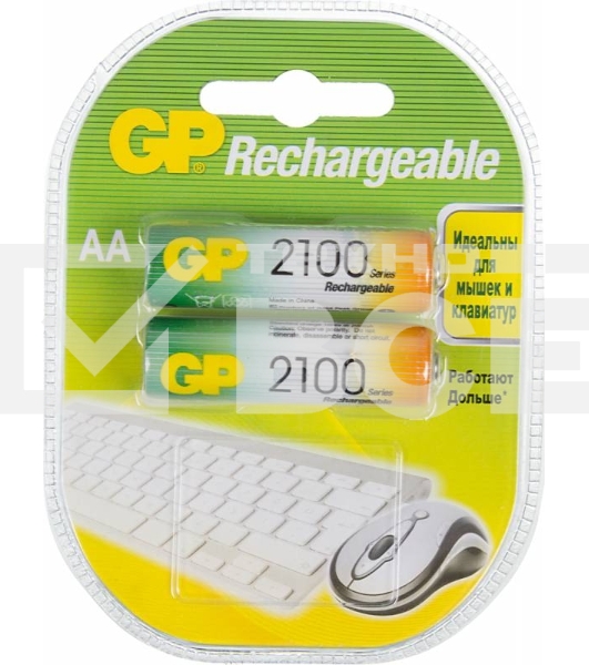 Аккумулятор GP 210AAHC AA NiMH 2100mAh (2шт)