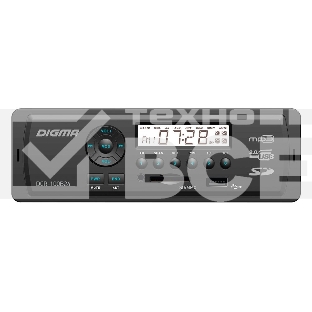 Автомагнитола Digma DCR-100B24 1DIN 4x45Вт