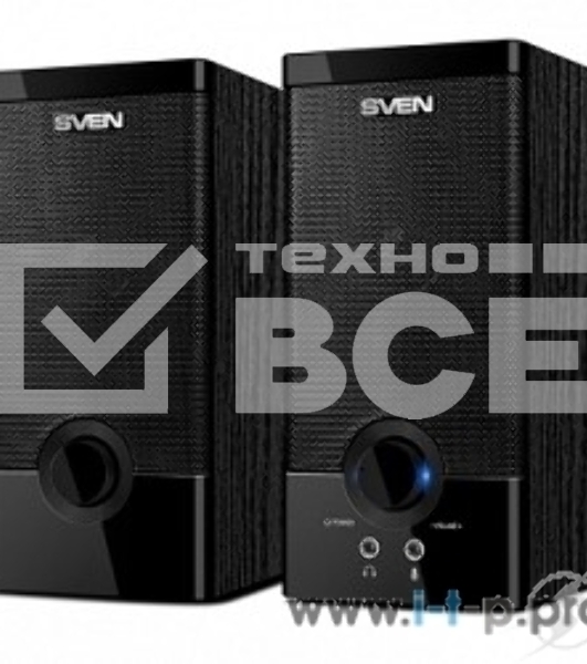Колонки Sven SPS-603 черный {USB-порт ПК, ноутбука или адаптер 5V DC}