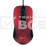 Мышь проводная Gembird MOP-400-R красный, 1000 dpi, USB, кнопки - 3, фото7
