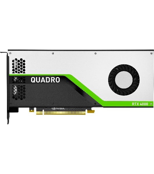 Видеокарта PNY NVIDIA Quadro RTX 4000 (Turing TU106), 8GB GDDR6/256 bit, , 3xDP, DisplayPort-DVI-D, USB Type-C, 1xStereo, 1xSync,PCI Express 3.0 16x VCQRTX4000BLK-1