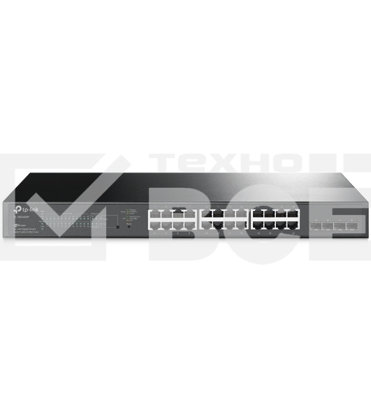 Коммутатор TP-Link TL-SG2428P JetStream гигабитный Smart коммутатор на 24 порта PoE+ и 4 SFP-слота SMB