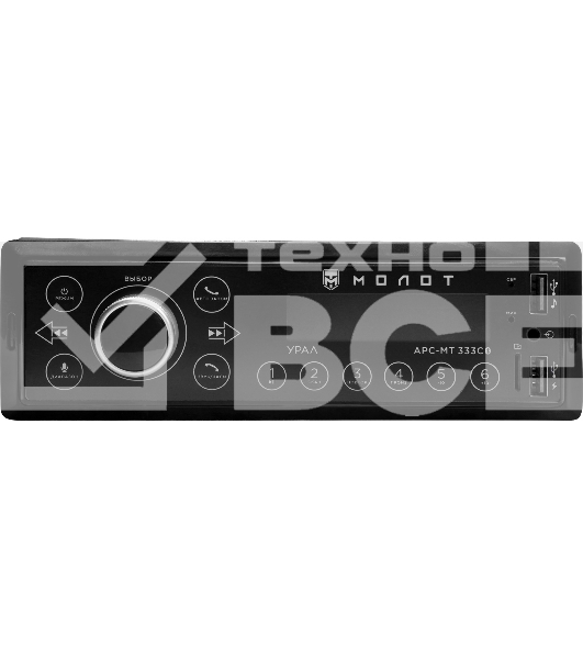 Автомагнитола Ural Молот АРС-МТ 333С 1DIN 4x25Вт