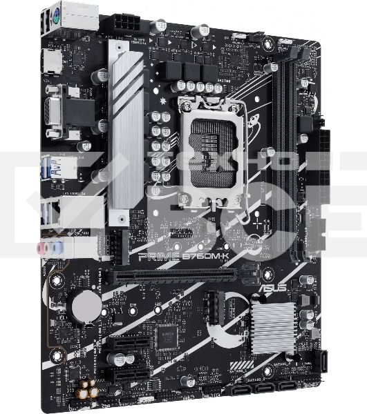 Материнская плата ASUS PRIME B760M-K, LGA 1700, Intel B760, 2xDDR5, 4xSATA, 2xM.2, 1xPCIe 4.0 x16, 2xPCIe x1, 1xHDMI, 1xVGA, 1x 2.5Gb LAN, 2xUSB-A 3.2 Gen 1, 2xUSB-A 2.0, 3x3.5 мм, 7.1, mATX