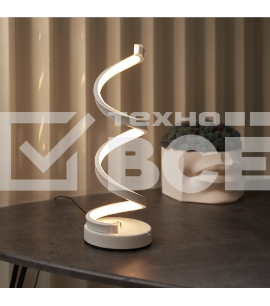 Светильник декоративный Spiral Trio, LED, 2Вт, 3000К, 5В, белый REXANT