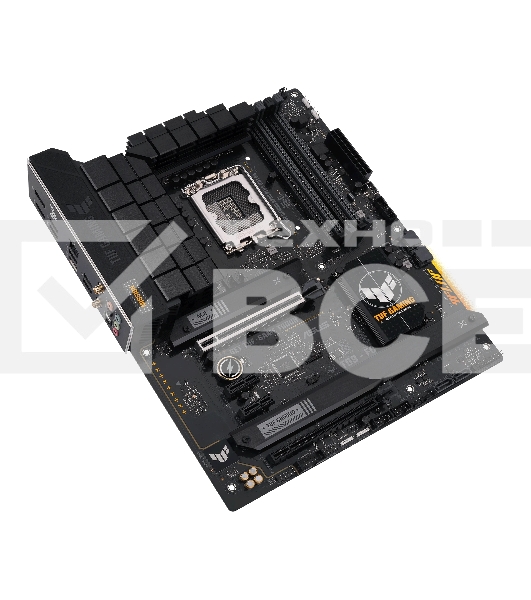 Материнская плата ASUS TUF GAMING B760-PLUS WIFI D4, LGA 1700, Intel B760, 4xDDR4, 4xSATA, 3xM.2, 1xPCI-E 5.0 x16, 1xPCI-E 3.0 x4, 1xUSB-A 3.2 Gen 2, 3xUSB-A 3.2 Gen 1, 1xUSB-C 3.2 Gen 2x2, 1x2.5Gb LAN, 5x3.5 мм, 7.1, Wi-Fi 6, Bluetooth 5.2, Standard-ATX