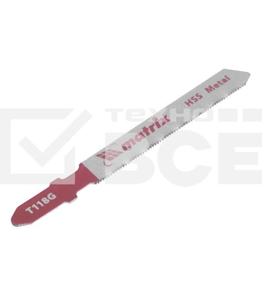 Полотна для электролобзика по металлу, 3 шт. T118G, 50 х 0,8мм, HSS Matrix