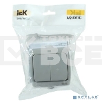 Выключатель 2-кл. 1п ОП Aquatic 10А IP54 ВС-20-2-0-А сер. IEK EVA20-K03-10-54, фото3