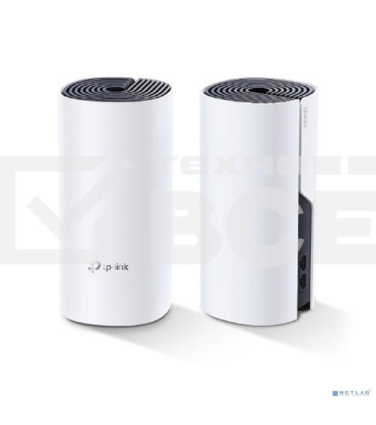 Бесшовный Mesh роутер TP-Link DECO P9 (2-PACK) AC1200 10/100/1000BASE-TX белый (упак.:2шт)