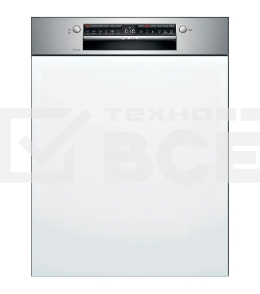 Встраиваемая посудомоечная машина Bosch SMI4IMS62T, серебристая, 59.8 см, 14 компл., 48 дБ, класс A