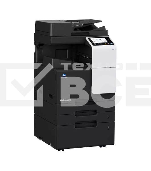 МФУ лазерный Konica Minolta Bizhub C257i (ACVD021), A3, цветной, печ. 25 стр/мин (A4) 12 стр/мин (A3), скан. до 55 стр/мин., 1800 x 600 dpi (печать) 600 x 600 dpi (скан.), USB, Ethernet,  без картриджей - установка и запуск специалистом АСЦ