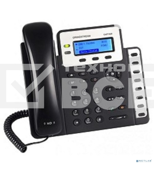 IP-телефон Grandstream GXP1628, 2 SIP линии, 8 BLF клавиш, PoE
