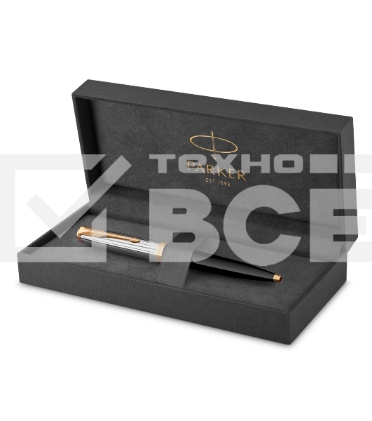 Ручка шариковая Parker 51 Premium (CW2169062) Black St.Steel GT M черн. черн. подар.кор.
