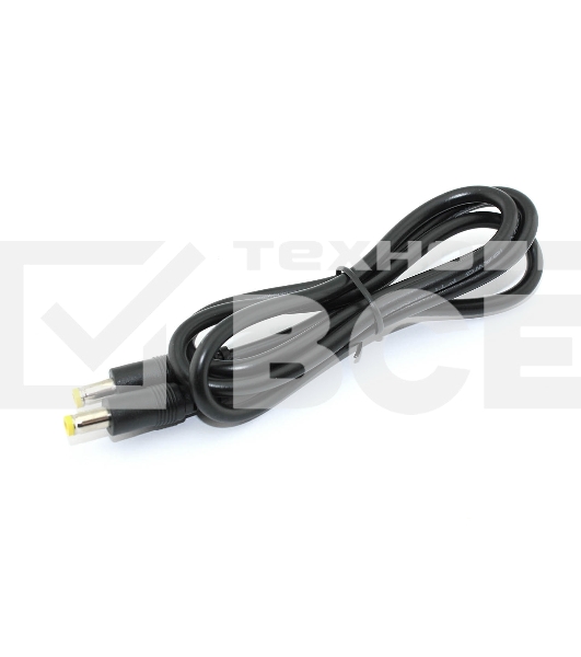 Кабель DC 5.5x2.5  18 AWG папа-папа 1 м с прямым штекером
