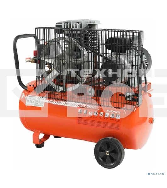 Компрессор Patriot поршневой ременной PTR 50-360I, 360 л/мин, 10 бар, 2200 Вт, 50 л, быстросъемный 1/4