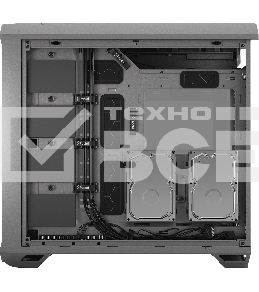 Компьютерный корпус Fractal Design Torrent Gray TG Light Tint / E-ATX, TG, 2x3.5, 4x2.5, 7xPCI, 1xUSB-C, 2xUSB3.0 / 2x180mm, 3x140mm fans inc. / FD-C-TOR1A-02