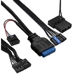 Компьютерный корпус Minitower ExeGate mEVO-9302-NPX400 (mATX, БП 400NPX с вент. 12см, 2*USB+1*USB 3.0, HD аудио, черный, с RGb подсветкой), фото8