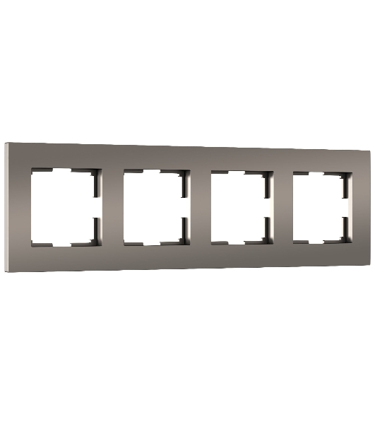 Рамка на 4 поста Slab (бронза софт) W0042963
