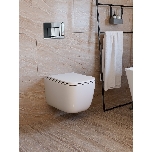 Инсталляция с унитазом комплект BAU IDEAL 6 в 1: унитаз подвесной безободковый торнадо Bau Dream 51х35, быстросъемное сиденье микролифт, кнопка смыва BAU Lightхром