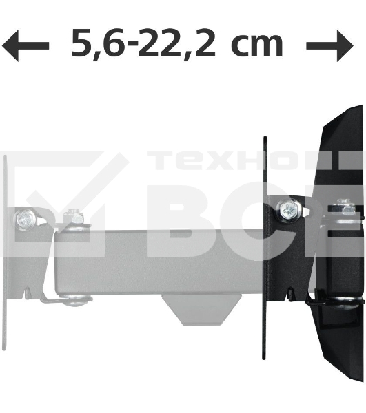 Кронштейн для телевизора Hama H-118113 черный 10