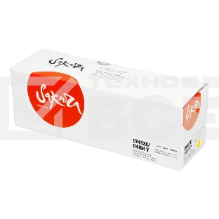 Картридж Sakura CF412X/046HY для HP и Canon, желтый, 5000 к.