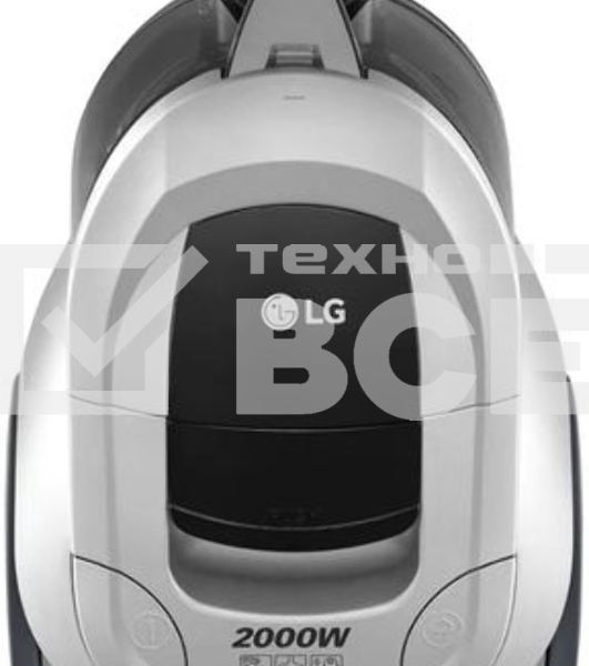 Пылесос LG VC5420NNTS серебристый/черный, 380/2000 Вт, уборка сухая, пылесборник контейнер 1.3 л