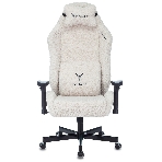 Кресло игровое Knight T1 молочный экомех с подголов. крестовина металл, фото20