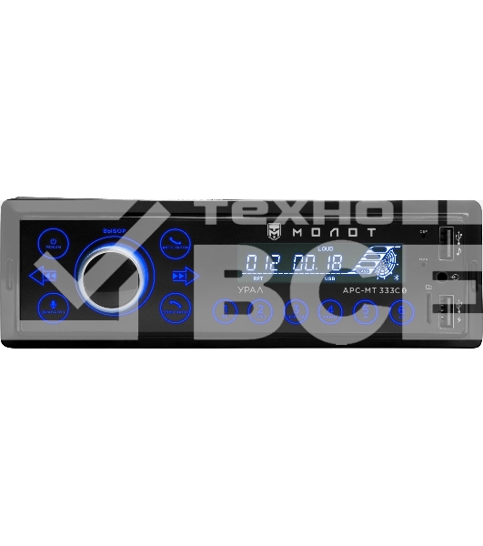 Автомагнитола Ural Молот АРС-МТ 333С 1DIN 4x25Вт