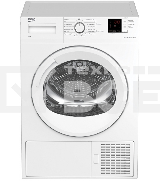 Сушильная машина Beko DF7412GA белый, 7 кг, сушка - конденсационная, программ - 15, 59.7 x 84.6 x 50 см