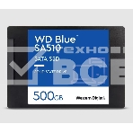 Накопитель SSD WD Blue SA510 WDS500G3B0A, 500GB, SATA III, 2.5