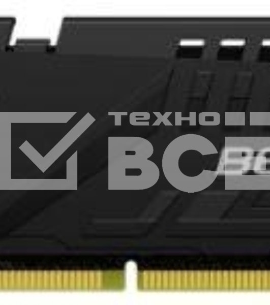 Оперативная память Kingston Fury Beast, DDR5, 32GB (1x32GB), 5200MHz, CL40, радиатор, чёрный