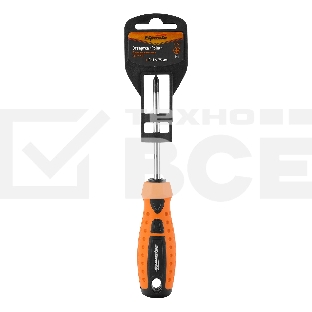 Отвертка SPARTA 11777point ph1х75мм crv 2-х компонентная рукоятка