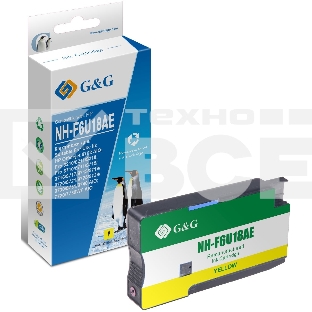 Картридж струйный G&G GG-F6U18AE желтый (26мл) для HP OJ Pro 7740/8210/8218/8710/8715