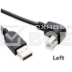 Кабель USB 2.0 на USB-B угол влево 0,5 м, фото 1