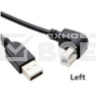 Кабель USB 2.0 на USB-B угол влево 0,5 м