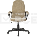 Кресло руководителя Бюрократ CH 002 Fabric Light-21 песочный, крестов. пластик, фото9