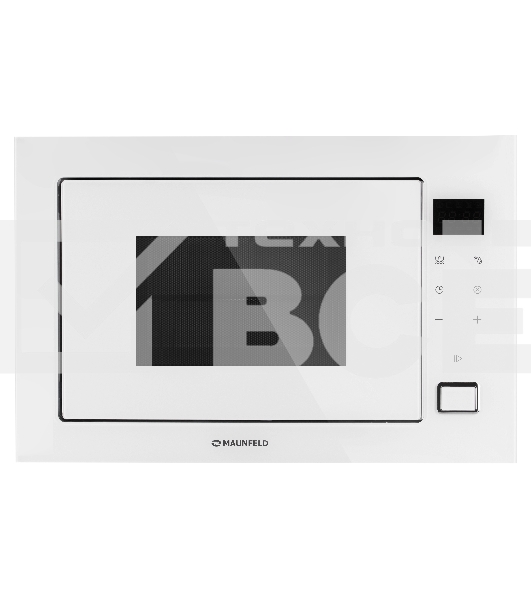 Микроволновая печь встраиваемая Maunfeld MBMO925SGW11 белый, 25 л, 900 Вт, переключатели - сенсор