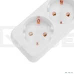 Удлинитель 5 гнезд, 5 м, 3х0,75 мм², с/з, белый PROconnect, фото 1