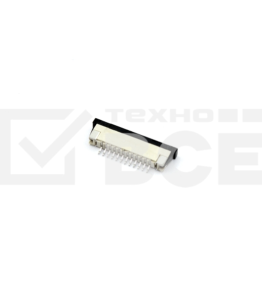 Разъем FPC  Half Coverage Bottom Contact 1.0K-BX-12PWB 12 pin высота 2мм шаг 1мм
