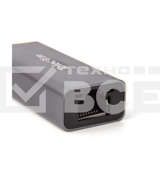 Кабель-переходник USB 3.1 Type-C -->RJ-45 1000Mbps Ethernet, Aluminum Shell, 0.15м Telecom <TU320M>
