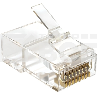 Коннектор Sysmatrix PLUG 8P8C5EU.UWRJ45 кат.5E UTP прозр. (упак.:100шт)