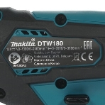 Гайковерт акк MAKITA DTW180RFE б\щет, 18В, 2x3Ач, Li-ion, 3600у\м, 180Нм, квадрат 3\8', фото6