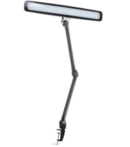 Лампа настольная бестеневая Rexant 31-0411, струбцина, 'ECO light', 84 SMD LED, сенсорный диммер, черная