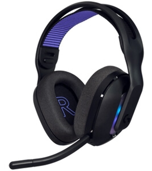 Гарнитура Logitech G522 Lightspeed чёрный, беспроводная + проводная, Bluetooth 5.3/USB, радиус 30 м, подсветка, съёмный микрофон