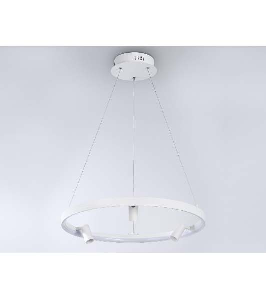 Светильник Ambrella light FL5281/1+3 WH белый 50W 3000K/4200K/6400K+4200K D500*1200 (ПДУ ИК)