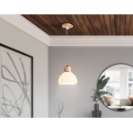 Светильник Ambrella light TR83133 LW/FR светлое дерево/белый матовый E27 max 40W D180*1040, фото 1