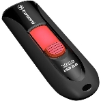 Флешка USB Transcend Jetflash 590 (TS32GJF590K), 32Gb, USB 2.0, R/W 15/5, черный/красный, фото 1