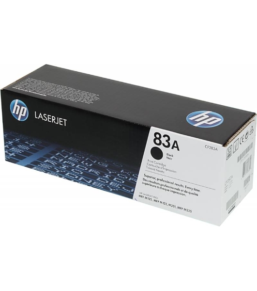 Тонер Картридж HP 83A CF283A черный для HP LJ Pro M125nw/M127fw (1500стр.)
