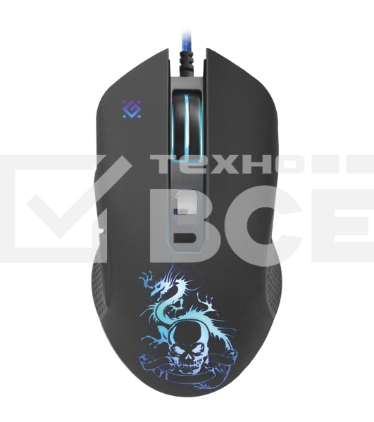 Мышь проводная Defender Sky Dragon GM-090L черный, 3200 dpi, USB, кнопки - 6