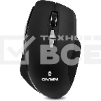 Мышь беспроводная SVEN RX-590SW черный, 1600 dpi, радиоканал, Bluetooth, USB, кнопки - 7, фото3